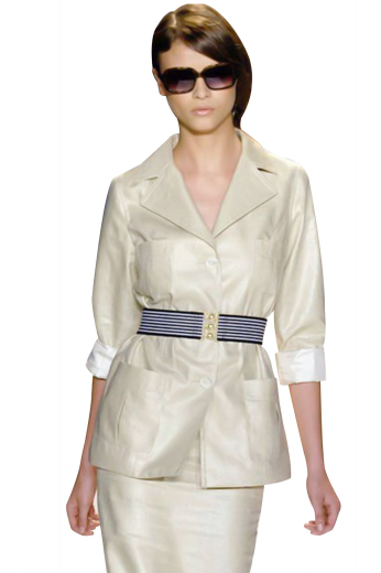 Womens Made To Measure Summer Skirt Suits Go summer ready with these trendy knee length pencil skirts. With flat fronts and concealed back zippers, these suit skirts boast comfort with a soft waistband. With smacking square bottoms and edge stitched lapels and pockets, the suit blazers spring in two upper patch pockets and two lower patch pockets with inverted box pleats. Hand pressed wide notch lapels, three front buttons to close and a tapered waist guarantee distinctive summer style and comfort. You can get these skirt suits customized with wrinkle free fabrics.