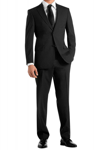 Mens British Slim Fit Suit A sophisticated British style slim fit men's suit made up of a single breasted two button suit jacket with pressed high notch lapels, paired with elegant flat front suit pants.