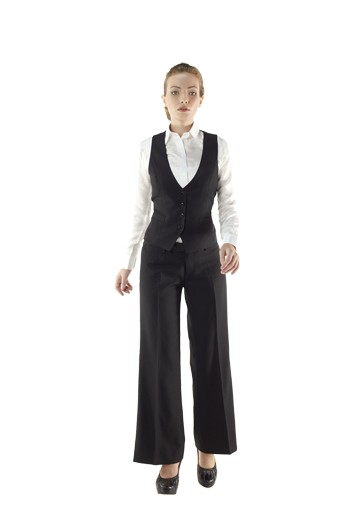 Stunning custom V neck waistcoats flashing adjustable back buckles for desired fitting. These tailor made low gorge black waistcoats incorporate two welted lower pockets and four buttons on the front. The bespoke vests create mesmerizing formal look with flare legs pants and slim cut collar shirts. Can be handmade with wrinkle proof fabrics.