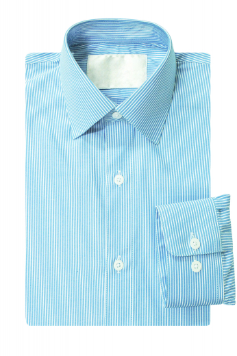 Tailor Made Mens Slim Fit Barrel Cuff Dress Shirt Order online this made to measure classic slim fit no pocket mens dress shirt with custom made Ainsley collar placket front and bespoke Barrel cuffs.