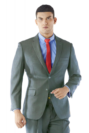 A hand-tailored custom suit jacket made just for you. This comfortably cut, made to measure two-button dress jacket with notch lapels, a bespoke boutonniere, hand molded shoulders, and a tailor made center vent is just what every man needs in their closet.