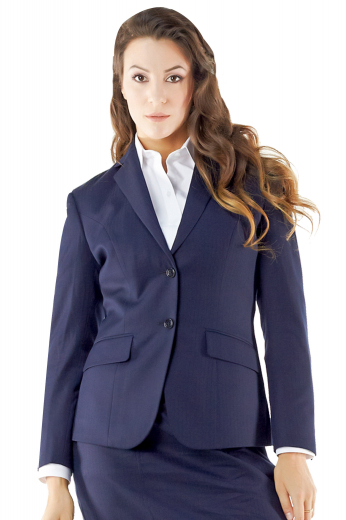 Womens Made To Measure Navy Blue Blazers Fashionable handmade formal blazers for evening parties and interviews. Put in line two tailor made matching front buttons, two made to order flapped lower pockets, tailored pressed notch lapels and bespoke buttons on sleeves cuffs. These bewitching navy blue blazers can be hand sewn with easy use fabrics.
