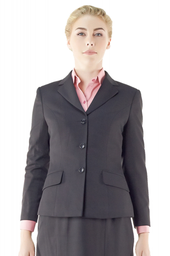 Slim Fit Handmade Wool Blazers In Black For Women These handmade wool blazers with tailored front princess dart and made to order notch lapels collars accompanied by three custom made front closure buttons, are hands down the best options for formal parties, weddings, graduation ceremonies and interviews. Additionally, incorporating slanted lower pockets and hand molded shoulders, these bespoke black blazers are wrinkle proof.