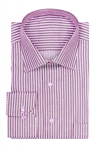 Mens Handmade Classic Striped Elegant Shirt A men's custom cotton dress shirt with one handmade pocket, made to measure semi spread collar and custom made mitered cuffs made elegantly for you.