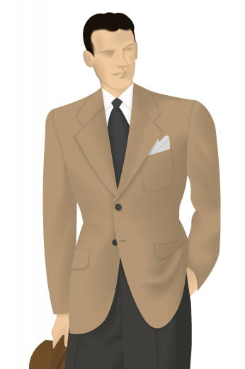 Mens Vintage Bespoke Jacket Order online this made to measure men's two-button suit jacket with outstandingly beautiful features such as a single breasted two-button design with notch lapels. This custom made suit jacket has standard pockets with flaps and standard welt pocket that are quite flattering and stylish. This vintage hand tailored jacket is a must buy!