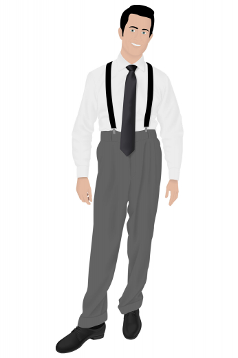 Custom Made Clothing Step up your style with this tailor made pants with made to order standard two-point button and hook closure, handmade reverse double pleats and custom tailored front slash pockets.