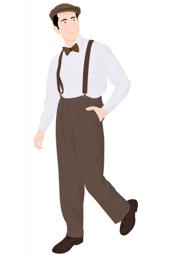 Mens Custom Tailored Vintage Formal Pants These made to measure pants are handmade by professional tailors and feature custom made front slash pockets, handmade extended waistband with hook and two made to order back pockets.