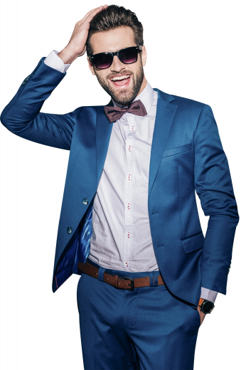 Style no.16468 - These men's blue blazer are tailor made in a fine wool and tweed and cut to a slim fit, featuring single breasted button closure and notch lapels. 