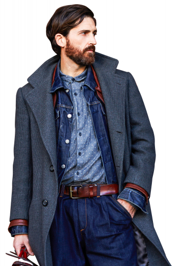 Mens Charcoal Black Classic Bespoke Coat This men's sleek charcoal coat is perfect for your winter wardrobe. It is tailor made in a fine wool and tweed and cut to a slim fit, featuring a single breasted button closure and wide notched lapels.