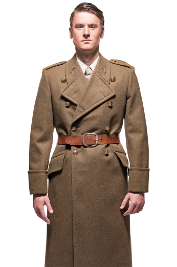 Mens Dark Grey Bespoke Tailored Long Coat This men's brown coat is a sleek and stylish option for your winter wardrobe! It is tailor made in a fine wool and tweed and cut to a slim fit, featuring a double breasted button closure and edge stitched pockets.