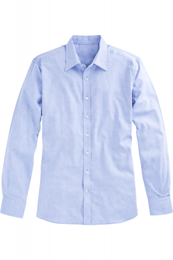 Online Tailored Mens Light Blue Button Down This men's slim cut light blue button down is made to measure in a fine linen blend and features an ainsley collar and rounded barrel cuffs.