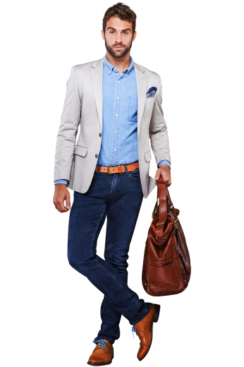 Mens Blue Heather Tailored Button Down This men's slim cut blue heathered button down is fantastic for any formal occasion! It is tailor made in a fine linen blend and features an button down collar and rounded barrel cuffs.