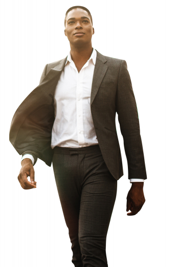 Mens Classic Bespoke Deep Brown Suit This classic men's black suit is tailor made in a fine wool blend and cut to a slim fit, featuring a single breasted button closure and notch lapels. It is perfect for all formal occasions.