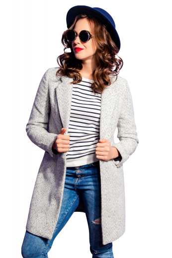 Womens Custom Made Neutral Beige Coat This outer coat is tailor made to a slim fit, featuring a single breasted button closure. It is perfect for everyday use, matching all of your outfits.