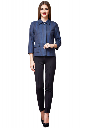 Womens Tailored Online Slim Fit This women's tailor made pant is custom made in a wool blend. It is perfect for all occasions, made in a slim fit cut and featuring a two button closure.