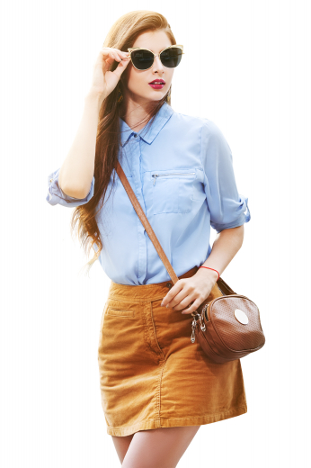 Custom Made Womens Hand Tailored Slim Cut Blouse Women's made to measure blue blouse intricately designed with chic details that will add a classy sophistication to any casual outfit. This custom made blouse features an ainsley collar, hidden button front, and matching buttons, made to a slim cut.
