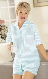 Comfortable plaid shorts and matching shirts handmade with cotton. Put to view bespoke shorts with elastic waistband and half sleeves cute shirts with Ainsley collars, matching front closure buttons and one pocket on the front left.