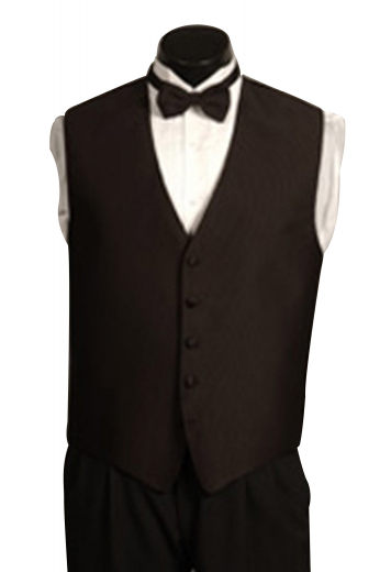 A tailor-made men's elegant low gorge five-button men's vest made beautifully in the color chocolate with soft merino wool.