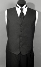 Five button no pocket curved tip longer length men's waistcoat made elegantly by our best tailors to complete any suit.