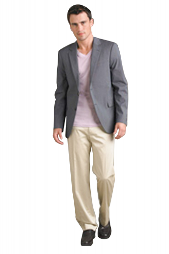 Mens Casual Look Tailored Jacket Pull off an elegant yet casual look in this tailored jacket with two buttons, notch lapels, and so much more. This casual jacket is a must-have for the modern man who likes to loosen up.