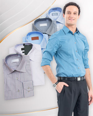 6 Business Shirts in High end Wrinkle Free Cotton
